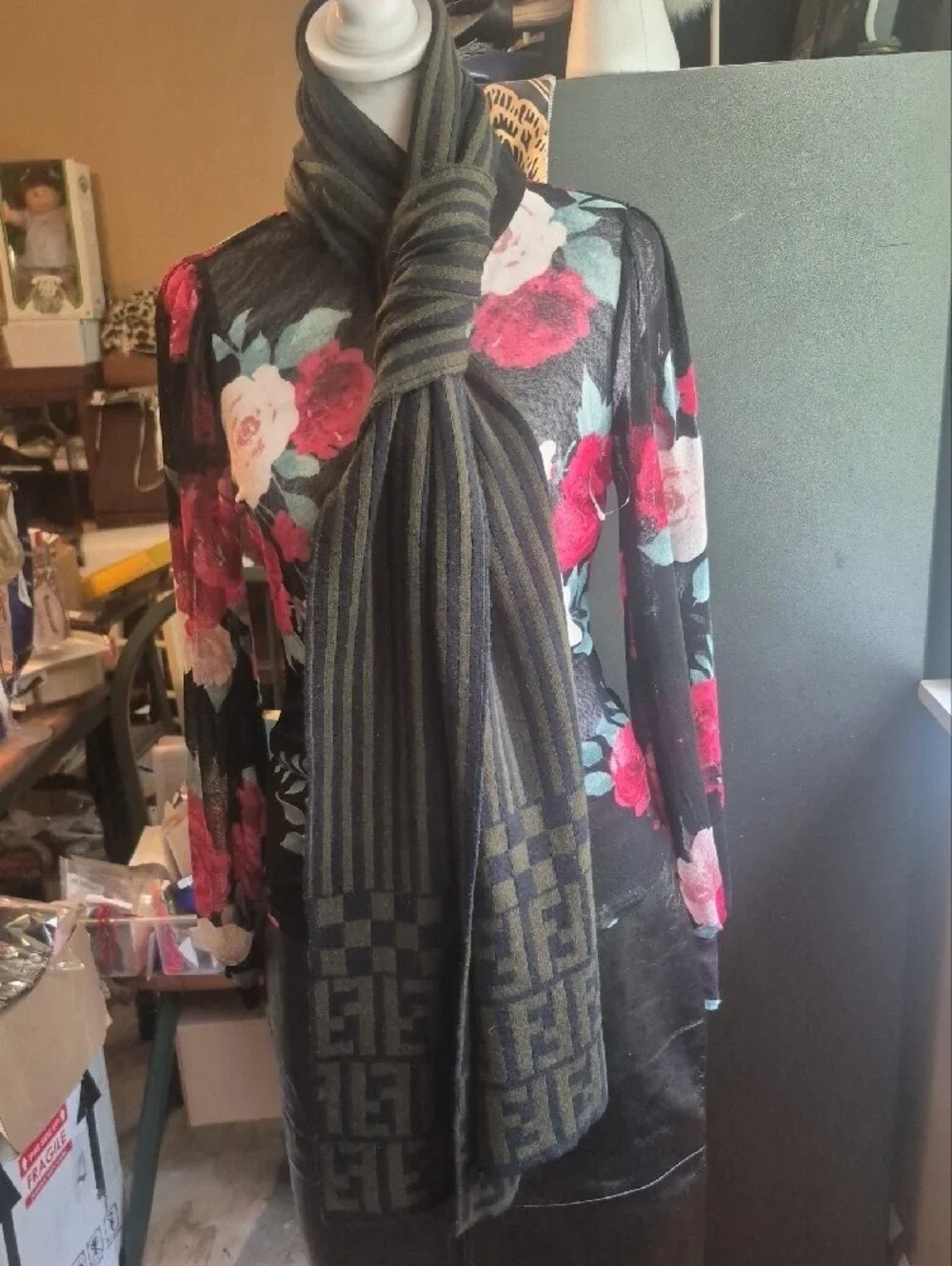 Fendi knit scarf